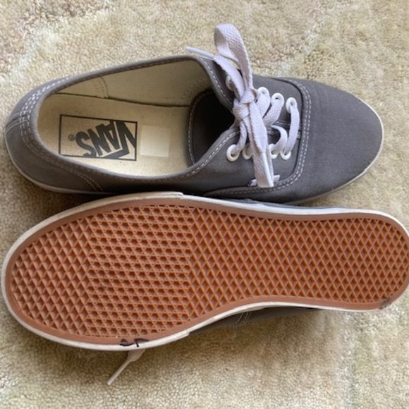 Women's Dark Gray Van shoes, Size 7 - Picture 3 of 3